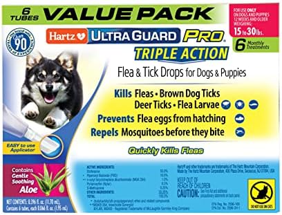 Hartz UltraGuard Pro Flea Tick Drops for Dogs 3160 lbs