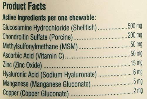 PetNC Natural Care Hip and Joint Soft Chews for Dogs, 90 Count - 27591 | Glucosamine Chondroitin MSM Dog Chews with Hyaluronic Acid, Liver Flavored Bone & Joint Support Supplement, For All Breeds