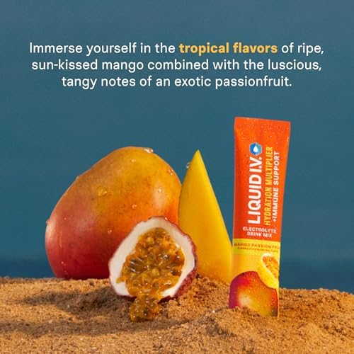 Liquid I.V. Hydration + Immune Electrolytes, Tangerine, 14 Count