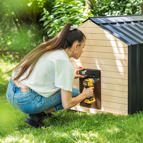 RUN-CHICKEN Door T50 – Automatic Chicken Coop Door Opener, Battery Powered & Weatherproof Aluminum, Smart App & Timer Control, Predator Proof