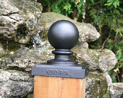 Nuvo Iron Ball Post Cap, 5 1/2" x 5 1/2"
