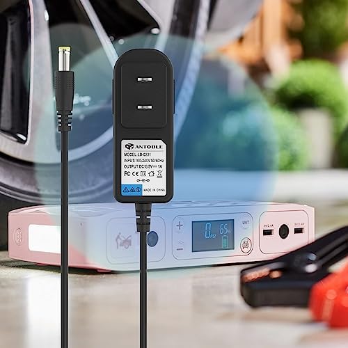 ANTOBLE Charger Compatible with Halo Bolt 58830 Power Cord 44400 57720 1201 ACDC Air Compact Wireless Car Power Supply Jump Starter Cable Charger