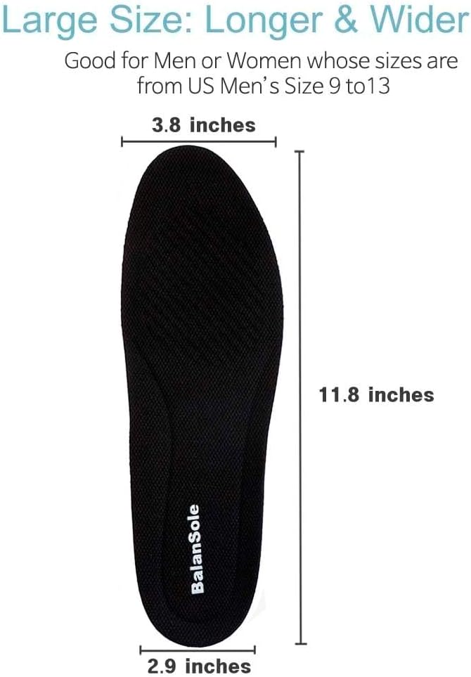 1 Inch Leg Length Discrepancy Full Length Insoles Lifts for Uneven HIPS (2 Lefts Large)