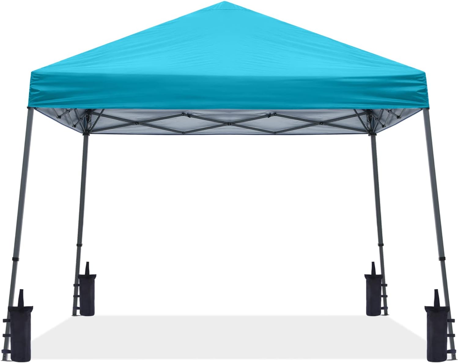 ABCCANOPY 11x11 Pop Up Canopy Tent, Stable Slant Leg Outdoor Shade, Black