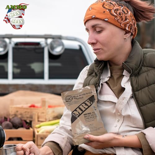 MRE Emergency Food Rations - Military Surplus, Assorted Flavors, 4-Pack | MRE Rations - Military Surplus Emergency Food, Assorted Flavors