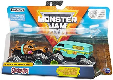 Monster Jam, Official Scooby Doo vs. Mysterty Machine Die-Cast Monster Trucks, 1:64 Scale, 2 Pack
