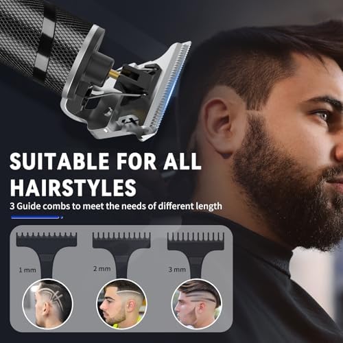Ufree Beard Trimmer for Men, T-Blade Hair Trimmer, Zero Gap Edger Clippers