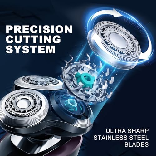 SH90/62 Replacement Shaver Head for Phi-Lips No-relco Series 9000 & 8000 | Fits S8950 S9000 S9311 S9321 S9511 S9531 S9721, Rotary Razor Blade Cutter