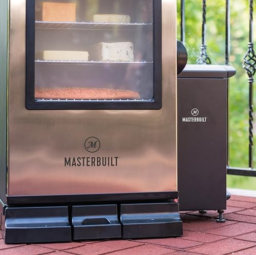 Masterbuilt® Slow and Cold Smoker Accessory Attachment With Removable Ash Tray for Masterbuilt Vertical BBQ Smokers in Black, 10" x 10" x 18"