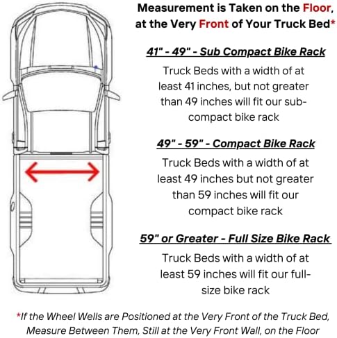 3 Bike Rack for Truck Bed - 3 Standard All-Aluminum Tire Bike Rack for Full Size Trucks - Effortless Wheel Mount, Skip Front Tire Removal, Drill-Free Installation - Gift Set for Men