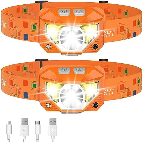 LHKNL Headlamp Flashlight, Lumen Bright Head Lamps LED Rechargeable Camping