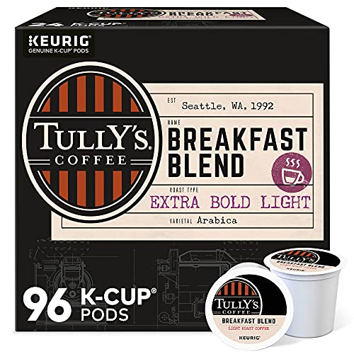 Tully's Coffee Hawaiian Blend Keurig Single-Serve K-Cup Pods, Medium Roast Coffee, 96 Count