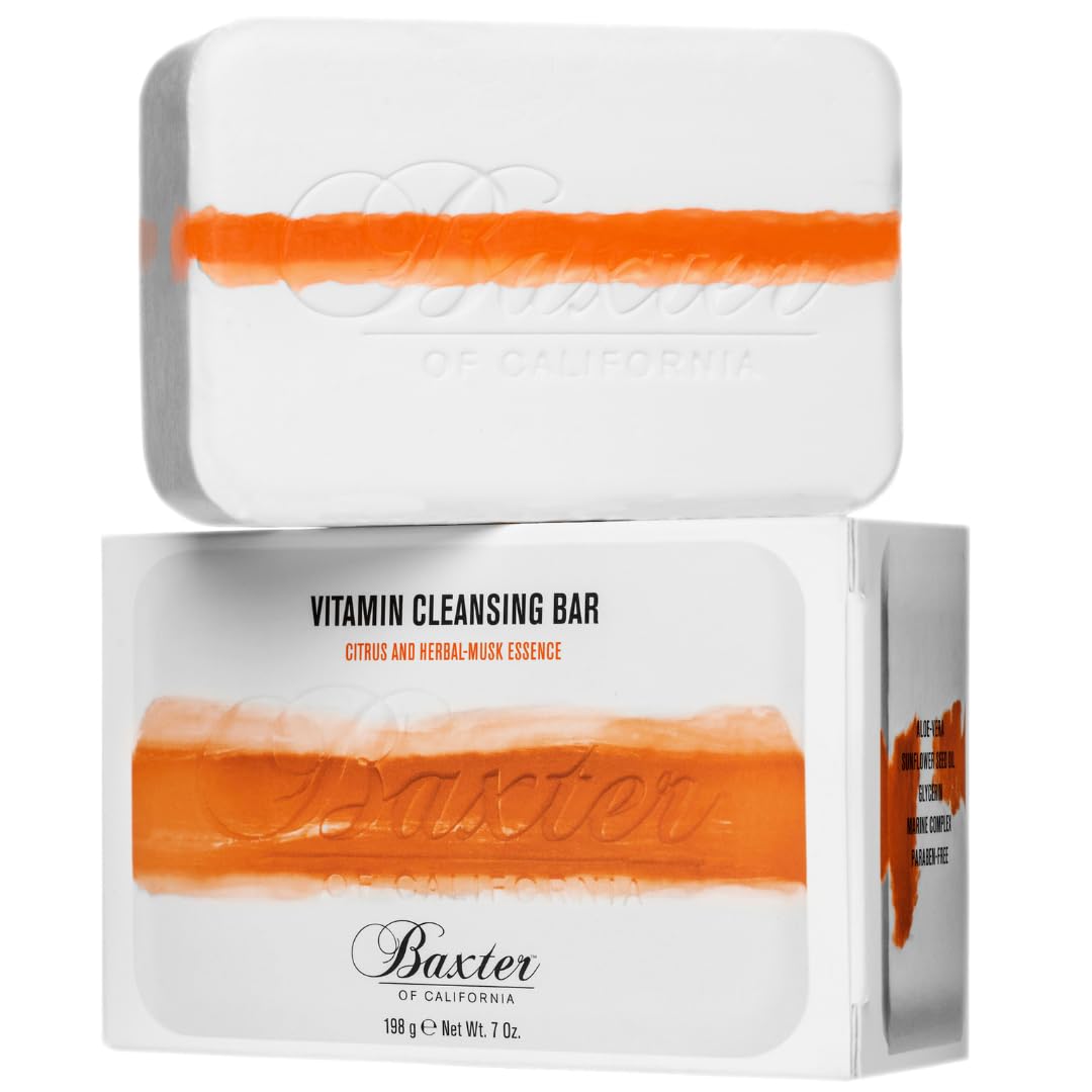 Baxter of California Vitamin Cleansing Bar, Citrus & Herbal Musk, 7 oz