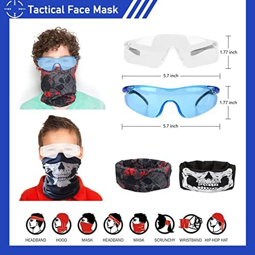 8 Pack Tactical Vest Kits Fit for Nerf Guns N-Strike Elite Series for Kids Birthday Toy Gun Wars, Basement or Backyard Games