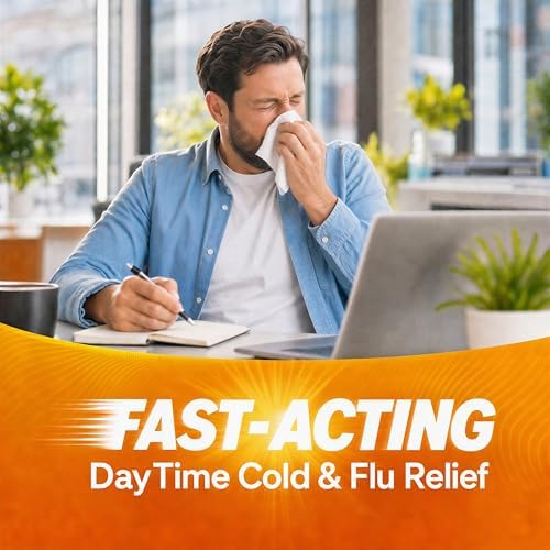 AXIV Day & Night Cold & Flu Medicine Combo Pack Softgels, Daytime & Nighttime Relief for Headache, Fever, Sore Throat, Minor Aches & Pains, & Cough