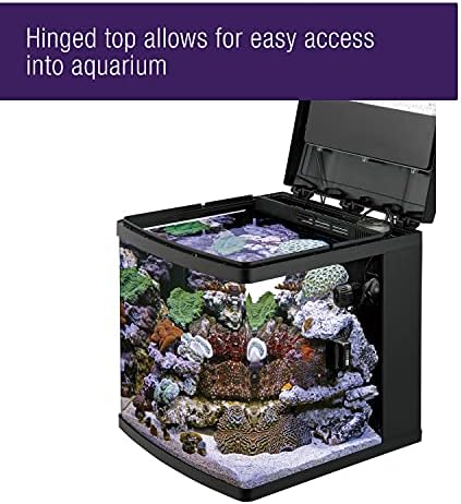 Coralife BioCube, Aquarium Kit, Nano Tank, Customizable LED Lighting, for Saltwater and Freshwater Environments, 16 Gallons