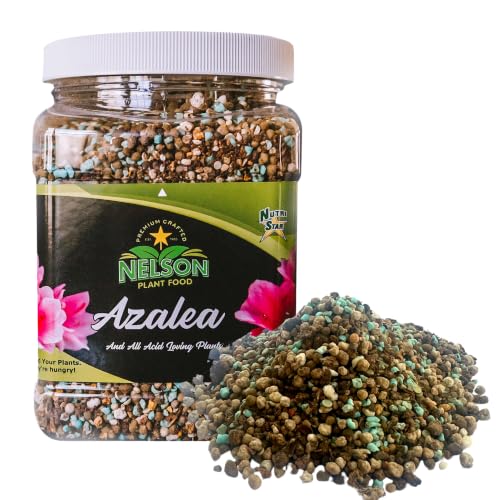Nelson Plant Food for All Acid Loving Plants In Ground Container Patio Food Huge Blooms Azalea Jasmines Roses Camellias Gardenias NutriStar 9-13-11 (4 lb.)