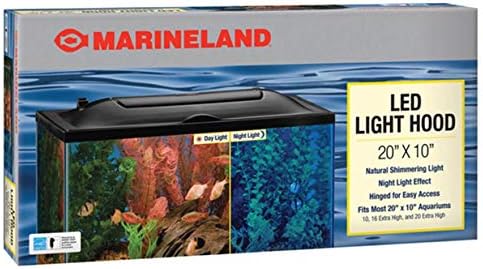 Marineland LED Light Hood For Aquariums, 24 Inches By 12 Inches, Natural Shimmering Light With Night Light Effect
