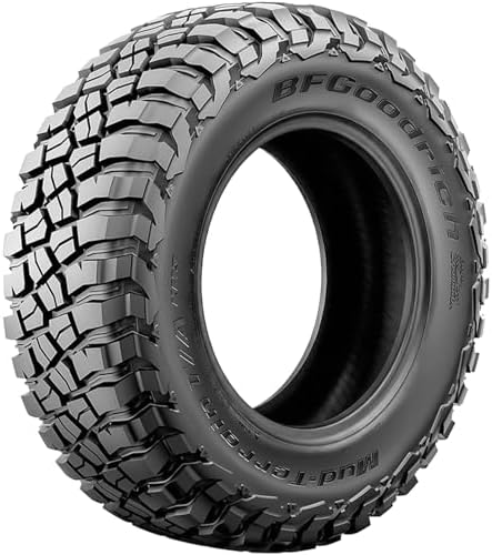 BFGoodrich Mud Terrain T/A KM3 Radial Car Tire for Light Trucks, SUVs, and Crossovers, 32x10.00R15NHS/8PR Q 124Q | ATV & UTV Mud Terrain All Season Traction 124Q Rated D (8 Ply) Radial Construction Raised Black Letters Tire