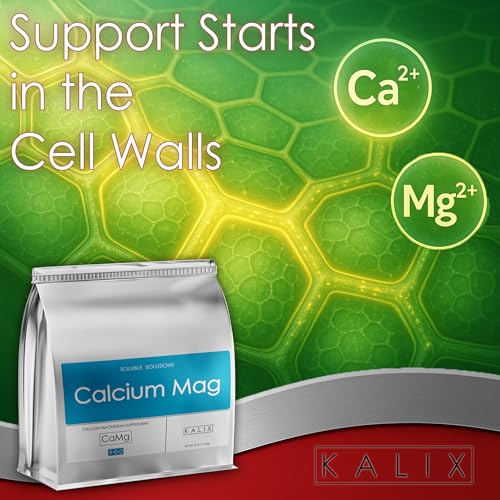 KALIX Calcium Mag | 9-0-0 + 15% Calcium + 3% Magnesium | Water-Soluble Supplement for Tip Burn, Leaf Curl & Nutrient Deficiency Prevention | for Soil