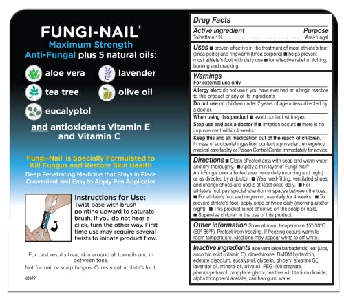 Fungi-Nail Pen Apllicator Anti-Fungal Solution 0.101 Fl Oz