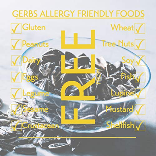 Lightly Sea Salted Sunflower Seed in Shell by Gerbs - 2 LBS - Top 11 Food Allergen Free & Non GMO - Premium Dry Roasted Seeds – COG USA | Small Batch, No Artificial Additives, Resealable Bag | Crack-and-Eat Crunchy Snack | Top 14 Allergen-Free