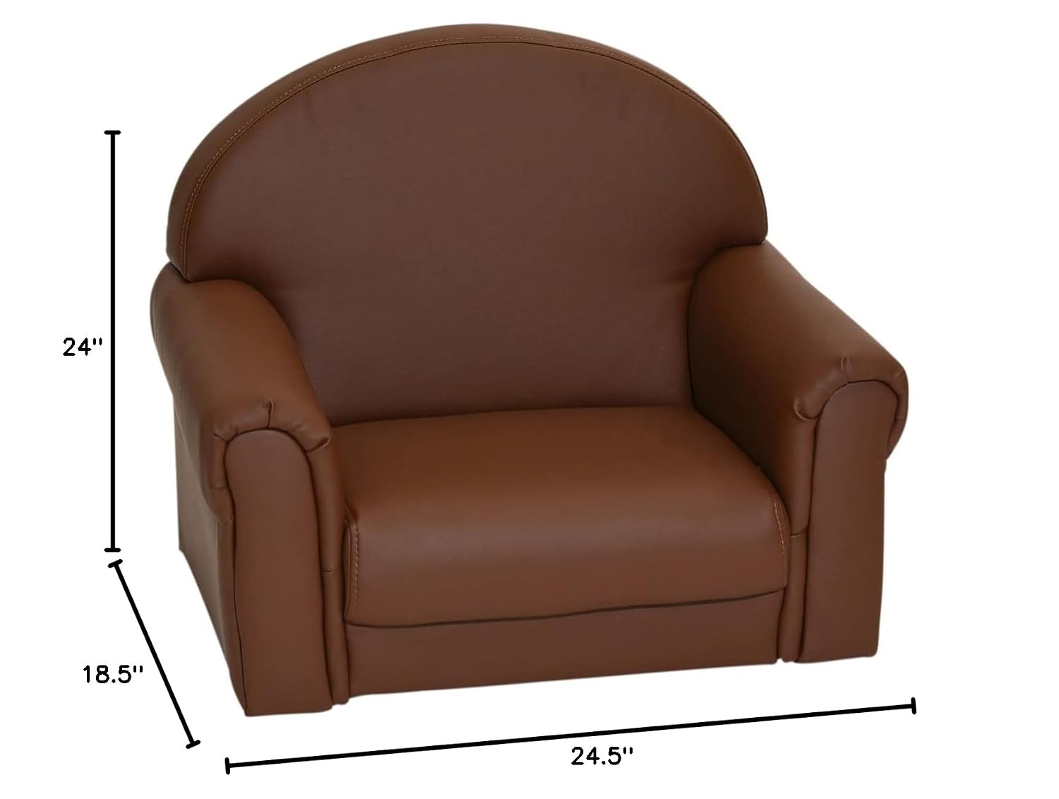 Children's Factory Upholstered Toddler Couch, Sofa, Deep Water