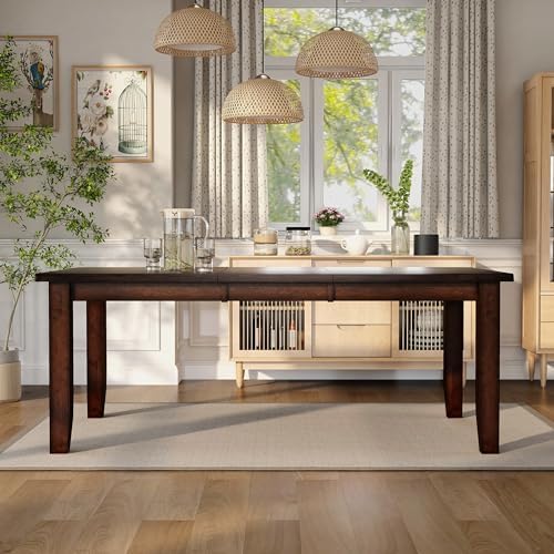 Furniture of America Dallas Transitional Dining Table, Dark Cherry