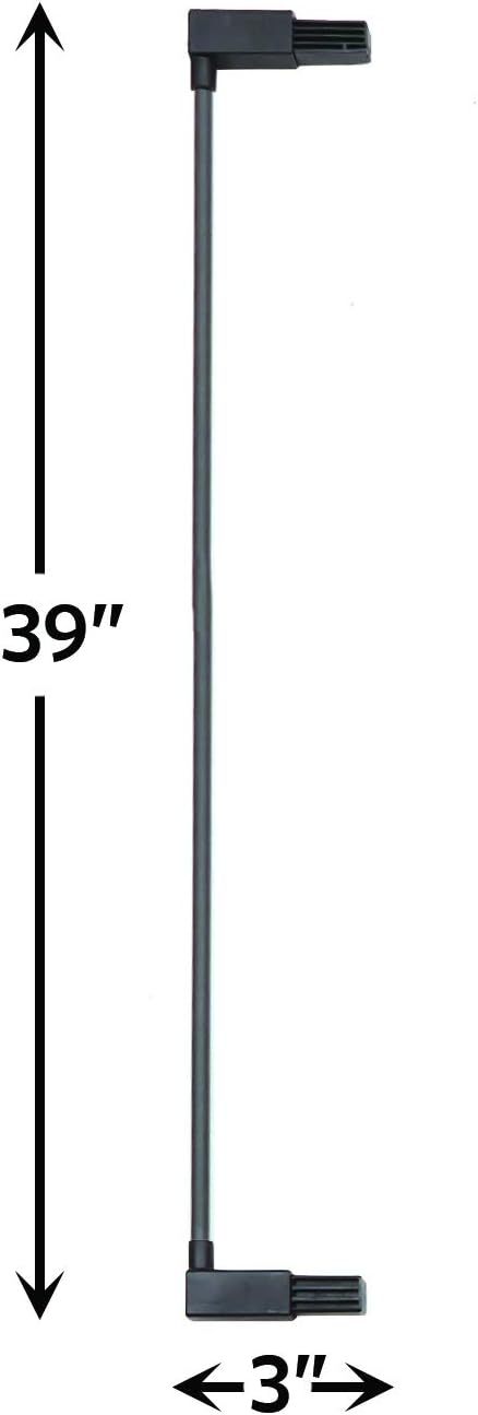 MidWest Homes for Pets Steel Pet Gate Extension; Pet Gate Extension Measures 6' Wide x 39' High in Soft White (Fits MW Model # 2939SW)