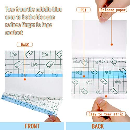 BBTO Transparent Waterproof Adhesive Dressing Bandage Tape, 6 x 197 Inch