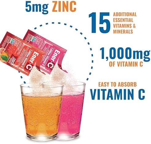 Ener-C Multivitamin Drink Mix, Healthy Energy - Variety Pack, 60 Count | Vitamin Packets for Water, Electrolytes Powder Packets, Vitamin Drink Mix