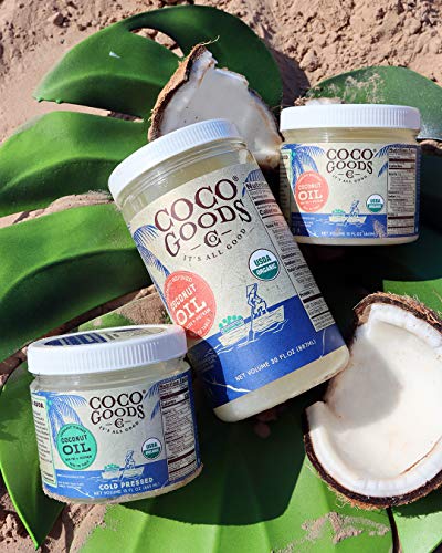 CocoGoodsCo Vietnam Single-Origin Organic Refined Coconut Oil (15 fl. oz) - Gluten-free, Non-GMO
