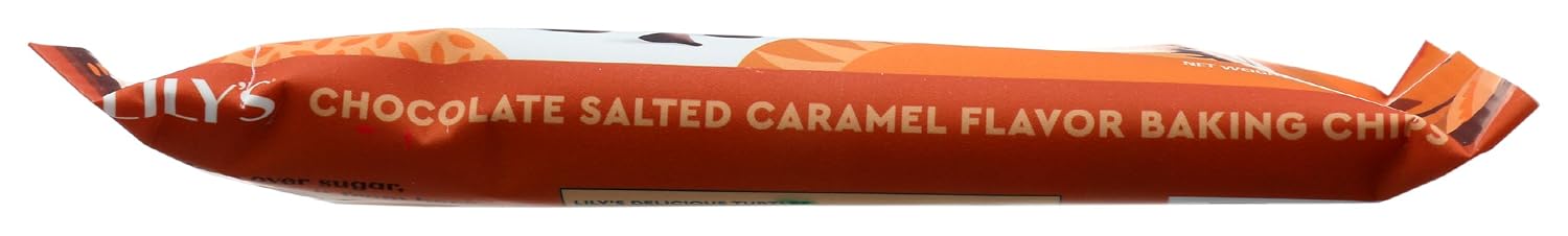 Lily's Sweets, 32% Cocoa Chocolate Salted Caramel Flavor Baking Chips, 9 Ounce