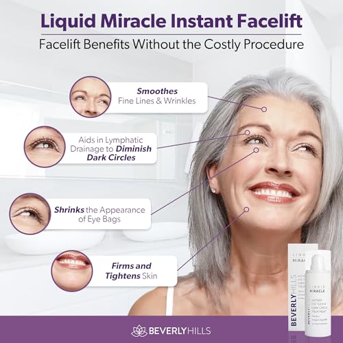 Beverly Hills Instant Facelift Anti Aging Eye Serum Treatment for Dark Circles, Puffy Eyes, Wrinkles, Under Eye Bags, Fine Lines