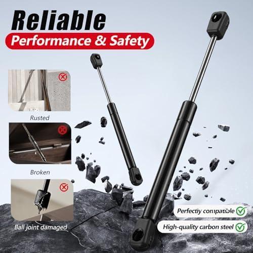 Vepagoo ML99-45 10 inch 45 lb Gas Struts for Truck Tool Box Lid, 2Pcs