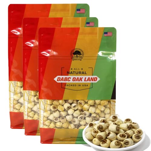 DOL Natural Dried Lotus Seeds Packed In USA 莲子干 8 Ounce, 100% Natural, Dried White Lotus Seeds Lian ZI, Rich In Methionine for Health