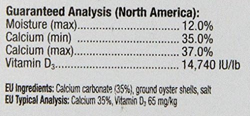 Exo Terra Calcium + D3 Powder, Ultra-fine, 3.2 oz. | Phosphorus Free Formula Boosts Bone Health & Calcium Absorption, Ideal for Insects, Fruits & Veggies