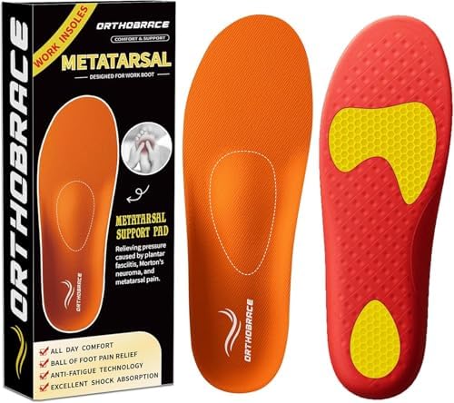 Metatarsal Insoles, Plantar Fasciitis High Arch Support Insoles-XL | Morton's Neuroma,Metatarsal Pads Mens Womens,Foot Pain Relief, Anti-Fatigue Orthotic Shoe Inserts for Metatarsalgia