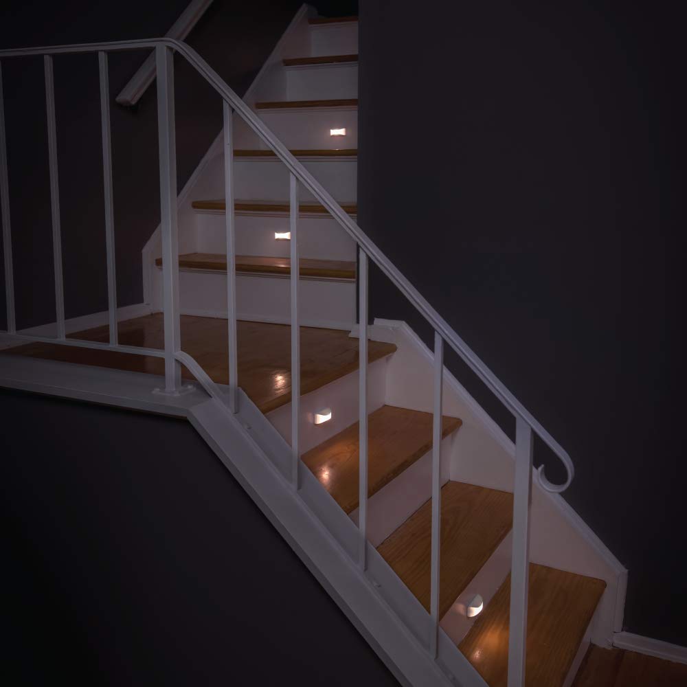 Mr. Beams MB500-WHT-02-00 LED Stair Light, White, 2 Each