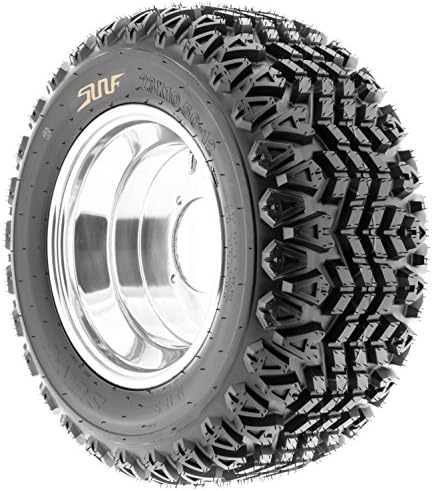 SunF 22x11.00-10 Golf Cart Tire, Lawn Garden Tire 22X11-10, G003, Rim(s) NOT included