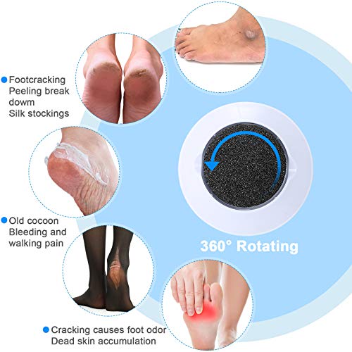 BBTO 20 Pcs Foot File Replacement Pads for Replacement Pads Portable Electric Vacuum Callus Remover Foot File for Exfoliation Cracked Heels Dead Skin