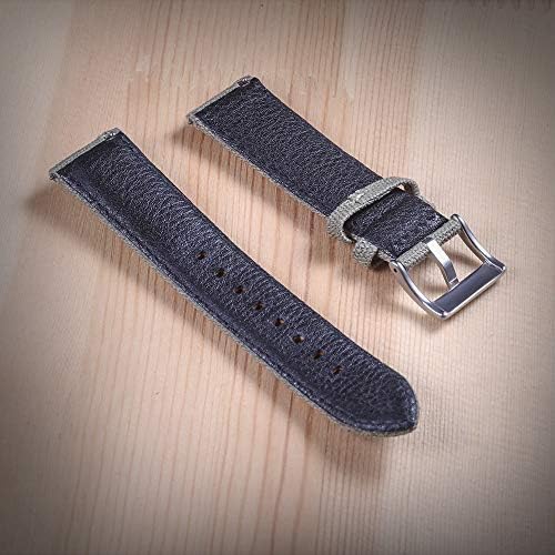 hemsut h Canvas Watch Bands, Quick Release Military Watch Strap, Fabric Replacement 18mm Watch Bands for Men