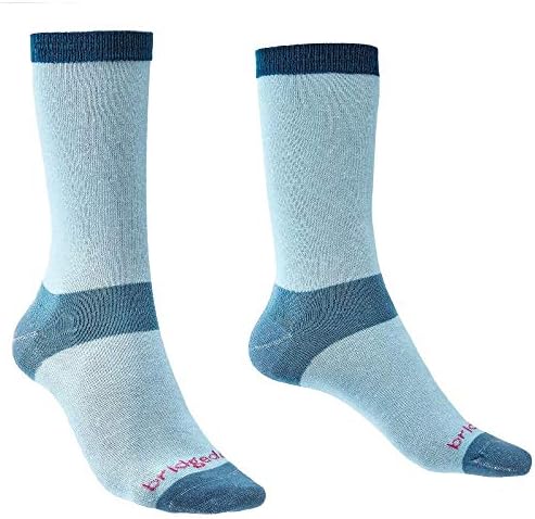 Bridgedale Women's Coolmax Liner Socks - 2 Pack, Light Blue, M
