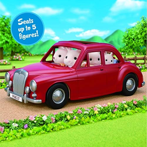 Calico Critters - Family Seven Seater Car - Family Vehicles | Buckle up the whole crew - seven seats for road trip storytelling that rolls smoothly into picnic and travel scenes, Ages 3+
