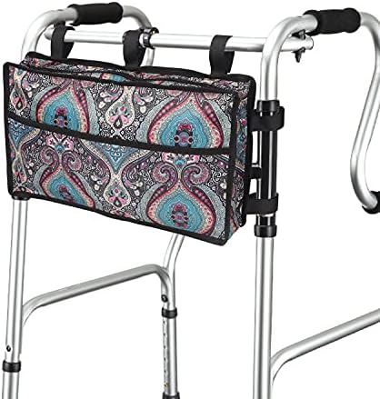 Walker Bag, Walker Accessories for Elderly, Walker Basket Walker Tray for Folding Walkers, Rollator or Scooter, Wheelchair Bag for Seniors