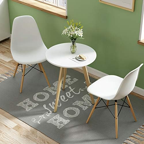 GIANTEX Dining Chairs Set of 2 White, Pre Assembled Dining Room Chairs | Mid Century Modern Kitchen Chairs with Wood Legs, Armless Plastic Dining Side Chair for Kitchen, Living Room