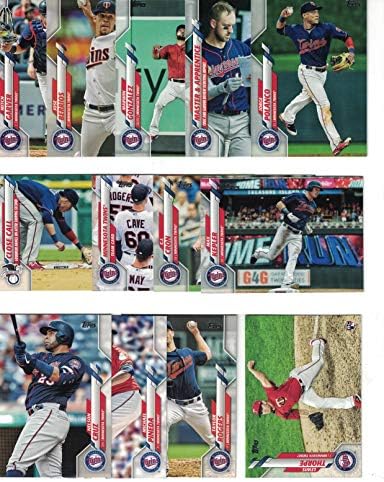 Minnesota Twins/Complete 2020 Topps Twins Baseball Team Set! (28 Cards Series 1 and 2) Plus The 2019