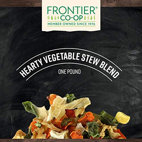 Frontier Co-op Hearty Vegetable Herb Blend for Stew, 1lb, Kosher - Mixed Dried Vegetables For Soup, Stir Fry, Ramen with Onion, Carrots, Peas, Corn