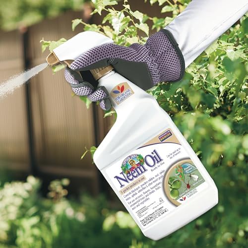 Bonide Captain Jack's Neem Oil, 32 oz Ready-to-Use Spray, Multi-Purpose Fungicide, Insecticide and Miticide for Organic Gardening | Multi-Purpose Fungicide, Insecticide and Miticide, For Plants, For Organic Gardening
