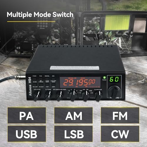 Retevis Ailunce HS4 10 Meter Radio, SSB CW AM FM PA Ham Radio Base Station | High Power Mobile Transceiver, Noise Reduction, SWR Protection, ASQ
